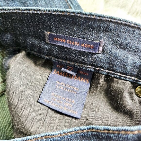 James Jeans Twiggy High Class Moto skinny jeans distressed denim 27 - Picture 9 of 10